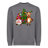 Storm merry christmas gnomes, reindeer Heavyweight Sweatshirt - RanaPortraitStore