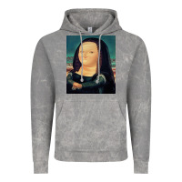 Cloud Rock fernando botero mona lisa Vintage Hoodie - artisFamous