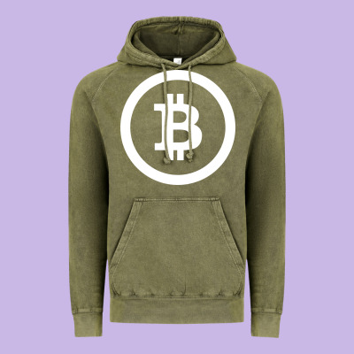 Bitcoin Vintage Hoodie Designed By Artisfamous