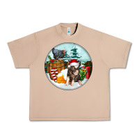 Burro Christmas Pig With Chicken Urban Heavy Tee - FaDigitalArtStudio