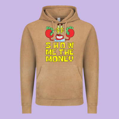 Mr Krabs Show Me The Money Vintage Hoodie Designed By Artisfamous