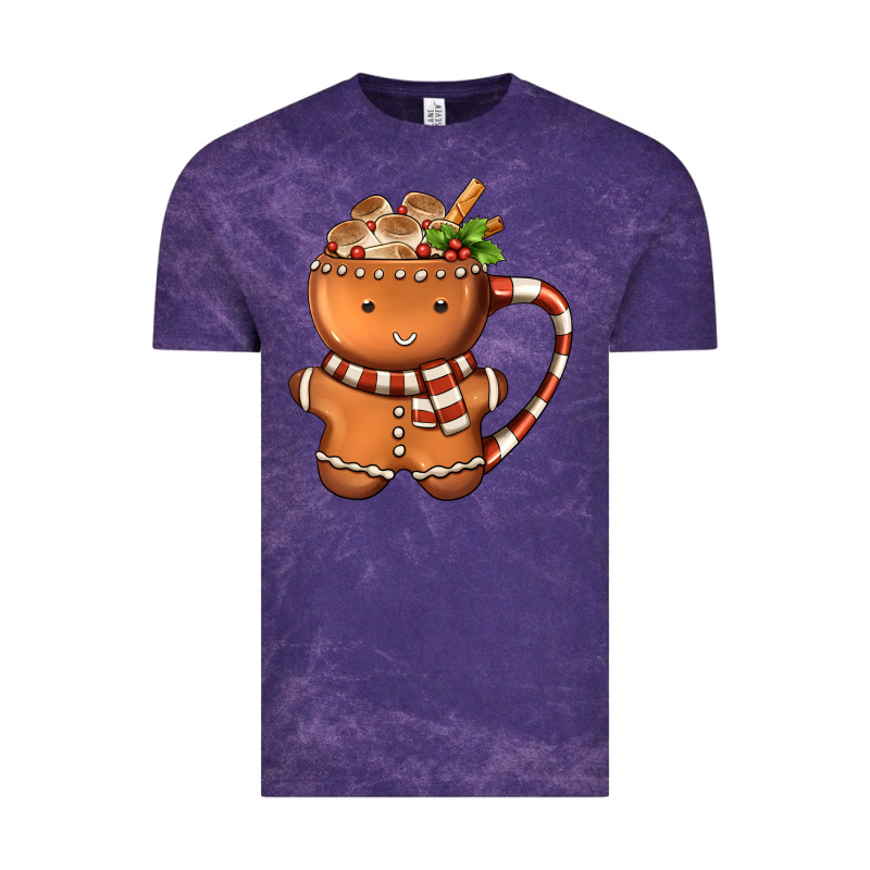 Gingerbread Cookie Man Hot Cocoa Coffee Vintage Tee by FaDigitalArtStudio | Teevron