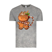 Cloud Rock Gingerbread Cookie Man Hot Cocoa Coffee Vintage Tee - FaDigitalArtStudio