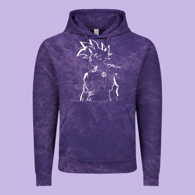Goku Vintage Hoodie Designed By Artisfamous