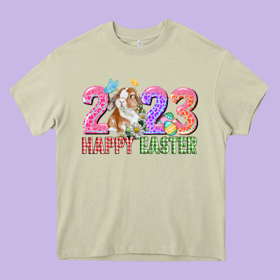 2023 Happy Easter Heavy Core Tee Designed By Cowgirlartshop
