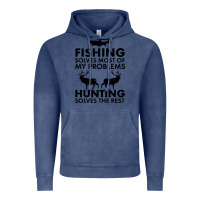 Vintage Denim funny fishing and hunting Vintage Hoodie - artisFamous