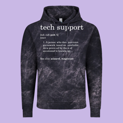 Funny Tech Support Definition Vintage Hoodie Designed By Artisfamous