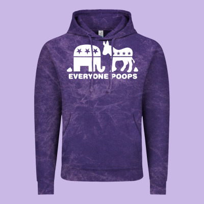 Everyone Poops Vintage Hoodie Designed By Artisfamous