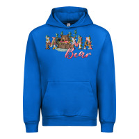 Cobalt mama bear with daisy Urban Hoodie - RanaPortraitStore