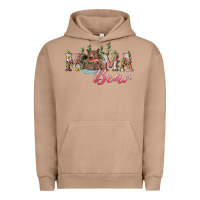 Pigment Burro mama bear with daisy Urban Hoodie - RanaPortraitStore