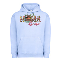 Pigment Grape Ice mama bear with daisy Urban Hoodie - RanaPortraitStore