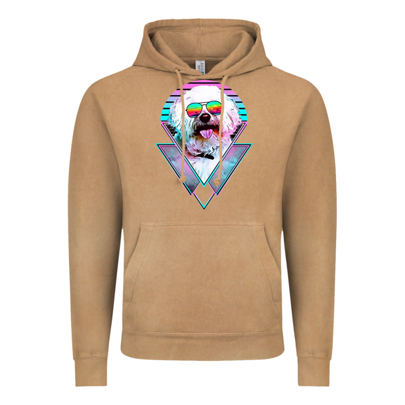 Bichons Frise Dog Vintage Vintage Hoodie by artisFamous | Teevron