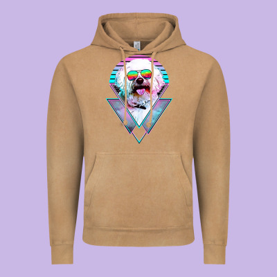 Bichons Frise Dog Vintage Vintage Hoodie Designed By Artisfamous