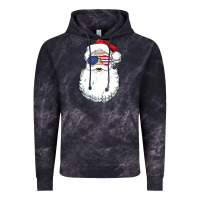 Cloud Black santa claus  u.s.a sunglasses christmas in july santa Vintage Hoodie - artisFamous