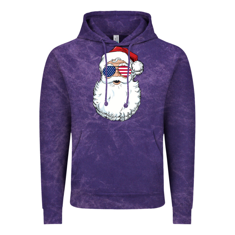Santa Claus  U.s.a Sunglasses Christmas In July Santa Vintage Hoodie by artisFamous | Teevron