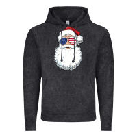 Vintage Black santa claus  u.s.a sunglasses christmas in july santa Vintage Hoodie - artisFamous