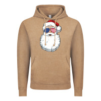 Vintage Coffee santa claus  u.s.a sunglasses christmas in july santa Vintage Hoodie - artisFamous