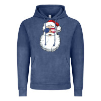 Vintage Denim santa claus  u.s.a sunglasses christmas in july santa Vintage Hoodie - artisFamous