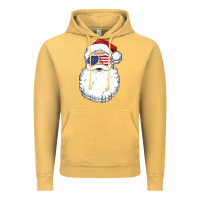 Vintage Mustard santa claus  u.s.a sunglasses christmas in july santa Vintage Hoodie - artisFamous