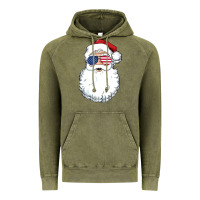 Vintage Olive santa claus  u.s.a sunglasses christmas in july santa Vintage Hoodie - artisFamous