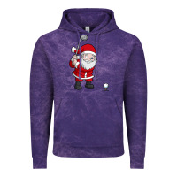 Cloud Purple santa claus golf christmas golfer golfing gift Vintage Hoodie - artisFamous