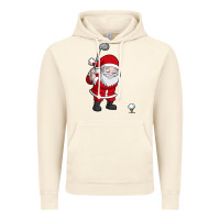 Vintage Artic santa claus golf christmas golfer golfing gift Vintage Hoodie - artisFamous