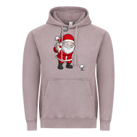 Vintage Zinc santa claus golf christmas golfer golfing gift Vintage Hoodie - artisFamous