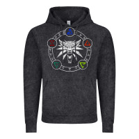 Vintage Black camiseta witcher Vintage Hoodie - artisFamous