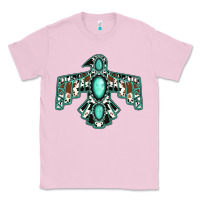 Bubblegum Pink cowhide turquoise thunderbird Classic Tee - Jasminsmagicworld