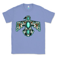 Colony Blue cowhide turquoise thunderbird Classic Tee - Jasminsmagicworld