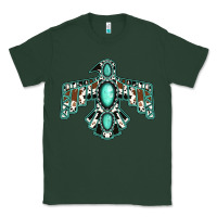 Sports Green cowhide turquoise thunderbird Classic Tee - Jasminsmagicworld