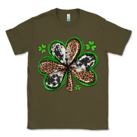 Army Green western st patricks day shamrocks Classic Tee - Artiststas