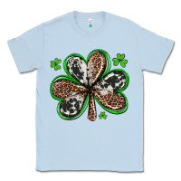 Dusty Blue western st patricks day shamrocks Classic Tee - Artiststas