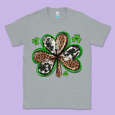 Western St Patricks Day Shamrocks Classic Tee Designed By Artiststas