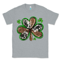 Heather Grey western st patricks day shamrocks Classic Tee - Artiststas