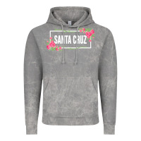 Cloud Rock santa c.r.u.z cali  floral hibiscus flower Vintage Hoodie - artisFamous