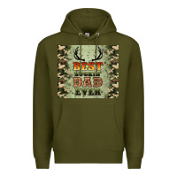 Army Green best buckin' dad ever Premium Hoodie - Artiststas