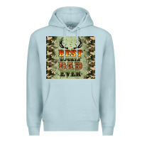 Blue Mist best buckin' dad ever Premium Hoodie - Artiststas