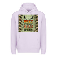Lilac best buckin' dad ever Premium Hoodie - Artiststas