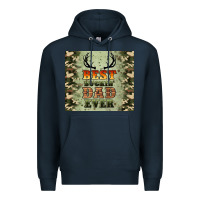 Navy best buckin' dad ever Premium Hoodie - Artiststas