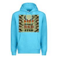 Ocean Blue best buckin' dad ever Premium Hoodie - Artiststas
