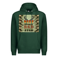 Sports Green best buckin' dad ever Premium Hoodie - Artiststas