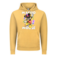 Vintage Mustard macho mouse Vintage Hoodie - artisFamous