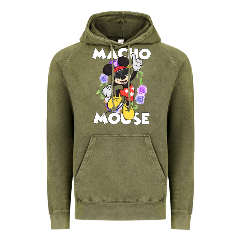 Macho Mouse Vintage Hoodie by artisFamous | Teevron