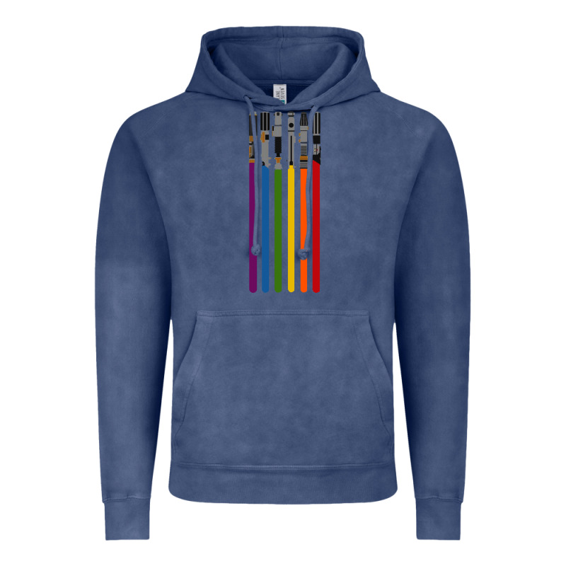 Rainbow Lightsaber Vintage Hoodie by artisFamous | Teevron