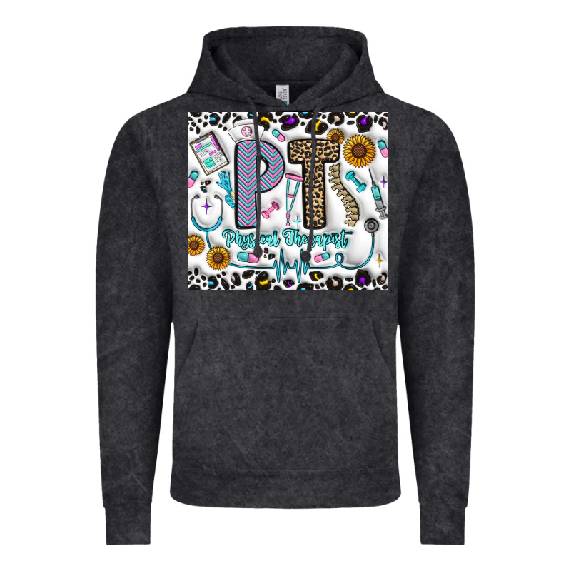 Pt Physical Therapist Vintage Hoodie by CowhideDigitalArt | Teevron