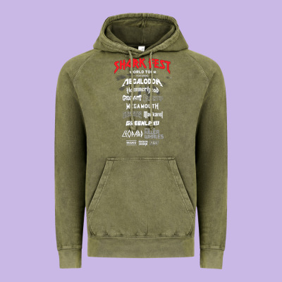 Shark Fest Vintage Hoodie Designed By Artisfamous