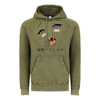 Vintage Olive ahegao face girl Vintage Hoodie - artisFamous