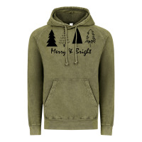 Vintage Olive merry and bright Vintage Hoodie - artisFamous