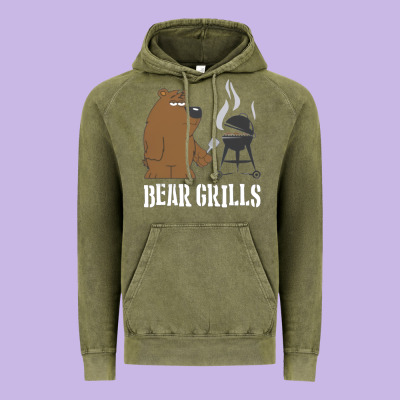 Bear Grills Grylls Vintage Hoodie Designed By Artisfamous